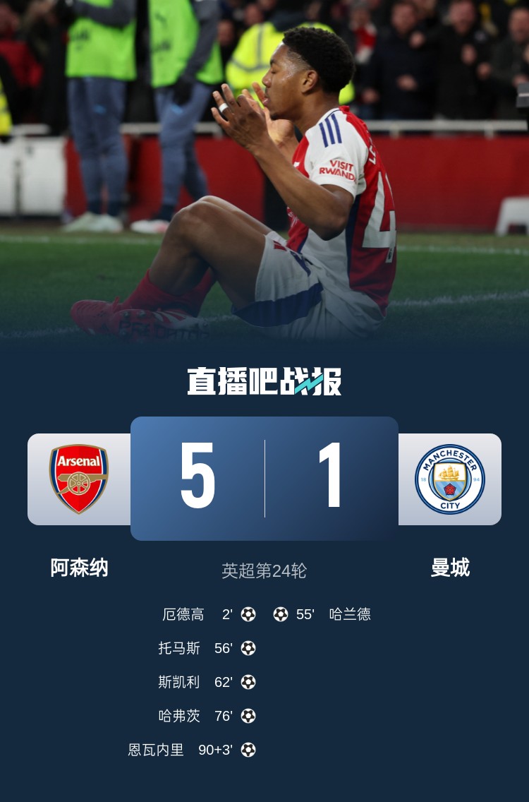 硬氣槍手無畏強(qiáng)敵！阿森納本賽季5-1碾壓曼城，3-0完勝皇馬